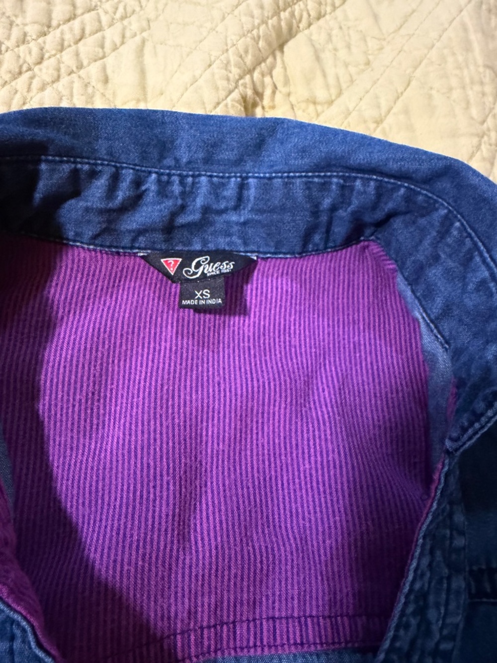 Guess Denim Shirt Dress Size XS - Picture 3 of 4